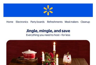 Walmart Entertaining Guide November 27 to December 24