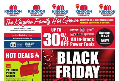 Timber Mart Flyer November 26 to December 24