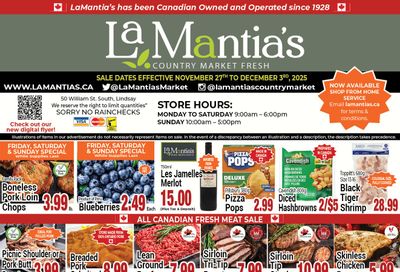 LaMantia's Flyer November 27 to December 3