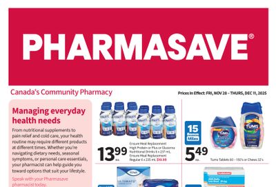 Pharmasave (ON) Flyer November 28 to December 11