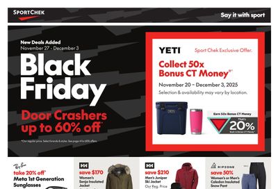 Sport Chek Black Friday November 27 to December 3