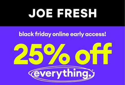 Joe Fresh Flyer November 27 to 30