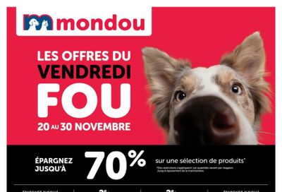 Mondou Black Friday Flyer November 27 to 30