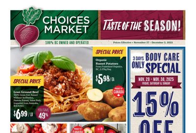 Choices Market Flyer November 27 to December 3