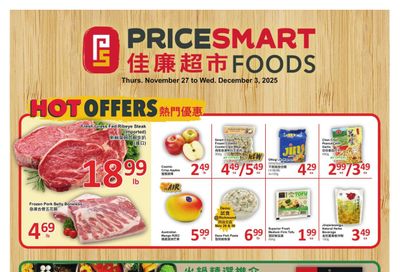 PriceSmart Foods Flyer November 27 to December 3