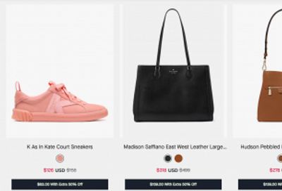 Kate Spade Canada Black Friday Deals Sale 2025 *LIVE*: Save up to 50% off