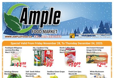 Ample Food Market (Brampton) Flyer November 28 to December 4