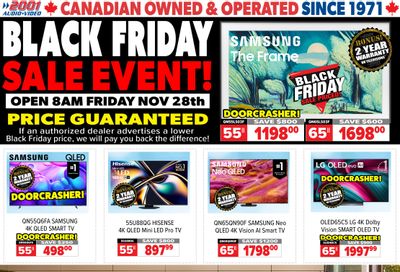 2001 Audio Video Black Friday Flyer November 28