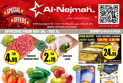 Alnejmah Fine Foods Inc. Flyer November 28 to December 4