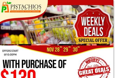 Pistachios Supermarket Flyer November 28 to December 5