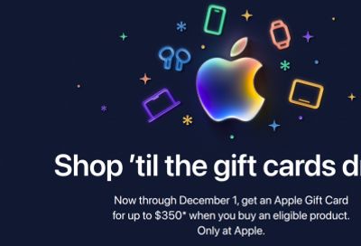Apple Canada Black Friday 2025 Event Deals Sale: Get an Apple Gift Card up to $350 with Purchase