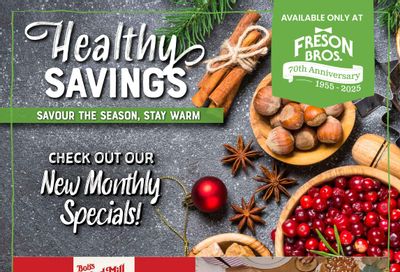 Freson Bros. Healthy Savings Flyer November 28 to December 25