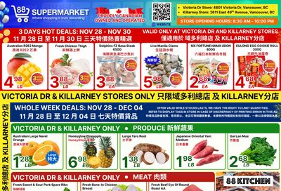 88 Supermarket Flyer November 28 to December 4