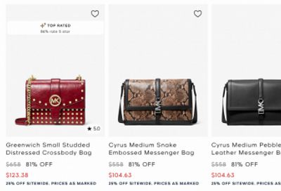 Michael Kors Canada Black Friday 2025 Deals Sale: Save 25% off Sitewide