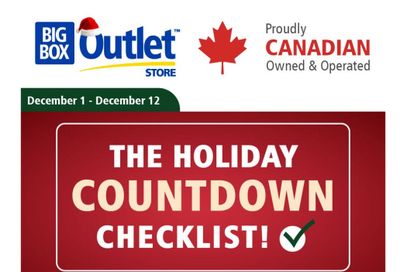 Big Box Outlet Store Flyer December 1 to 12