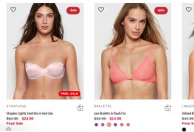 La Senza Canada Cyber Monday Deals Sale 2025: 50% off Everything + 10/$47 Panties