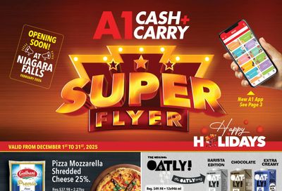 A-1 Cash and Carry Flyer December 1 to 31