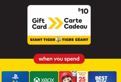 Giant Tiger Canada: Get A $10 Gift Card When You Purchase Select $100 Gift Cards