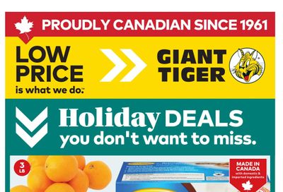 Giant Tiger (ON) Flyer December 3 to 9