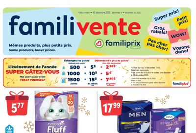 Familiprix Clinique Flyer December 4 to 10
