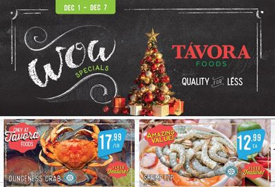 Tavora Foods Flyer December 1 to 7