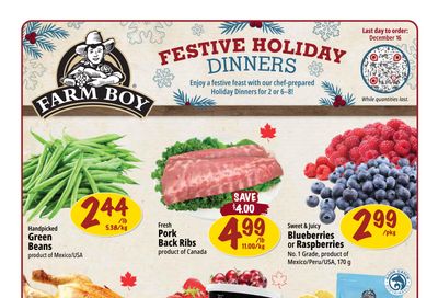Farm Boy Flyer December 4 to 10