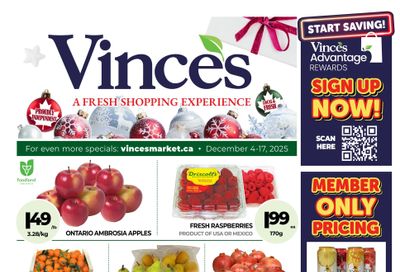 Vince's Market Flyer December 4 to 17