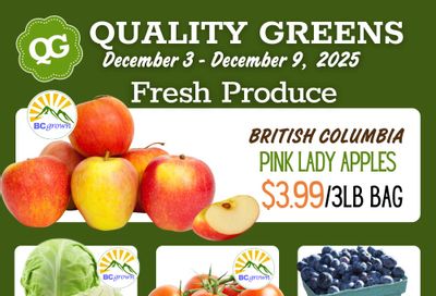 Quality Greens Flyer December 3 to 9