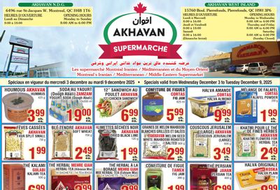 Akhavan Supermarche Flyer December 3 to 9