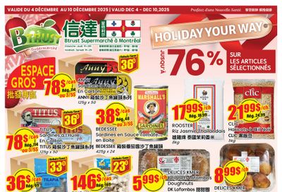 Btrust Supermarket (Montreal) Flyer December 4 to 10