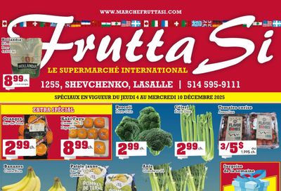 Frutta Si Flyer December 4 to 10