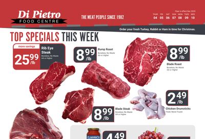 Di Pietro Food Centre Flyer December 4 to 10
