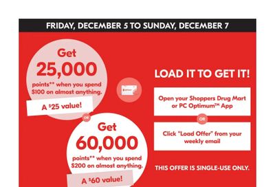 Shoppers Drug Mart (ON) Flyer December 6 to 11