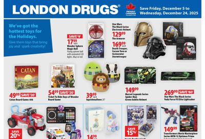London Drugs Toy Event Flyer December 5 to 24