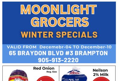 Moonlight Grocers Flyer December 4 to 10