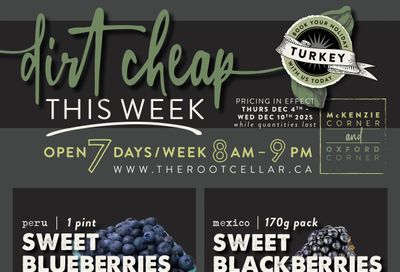 The Root Cellar Flyer December 4 to 10