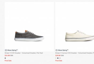 Sperry Canada Holiday Sale up to 50% off: Shoes and Boots From $9.98