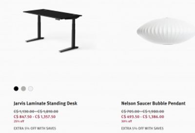 Herman Miller Canada: 25% off Everything + Extra 5% off with Promo Code + More