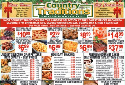 Country Traditions Flyer December 4 to 11