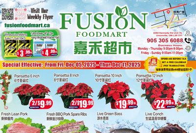 Fusion Supermarket (Unionville)  Flyer December 5 to 11
