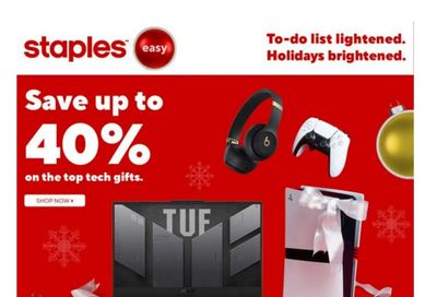 Staples Flyer December 5 to 11