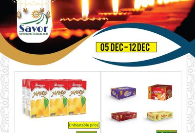 Savor Supermarket Flyer December 5 to 12