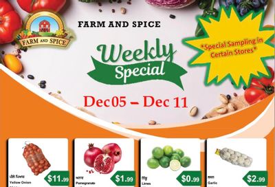 Farm And Spice Grocers Flyer December 5 to 11