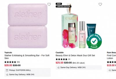 Sephora Canada: 50% off Select Beauty + Free Same Day Shipping with Promo Code
