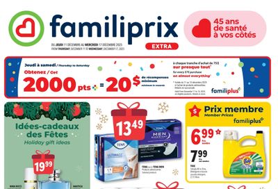 Familiprix Extra Flyer December 11 to 17
