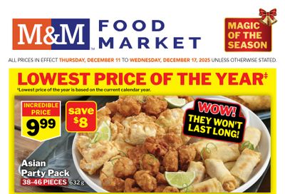 M&M Food Market (Atlantic, ON, West) Flyer December 11 to 17