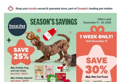 Total Pet Flyer December 11 to 24