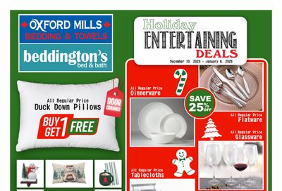 Beddington's Flyer December 10 to January 6
