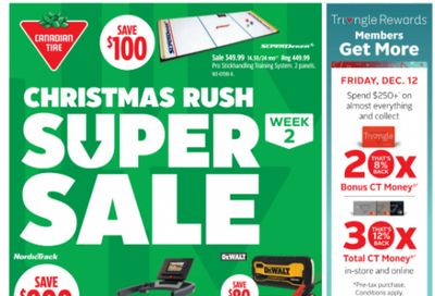 Canadian Tire Christmas Super Sale Flyers + Bonus 20x CT Money