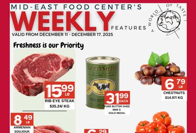 Mid-East Food Centre Flyer December 11 to 17